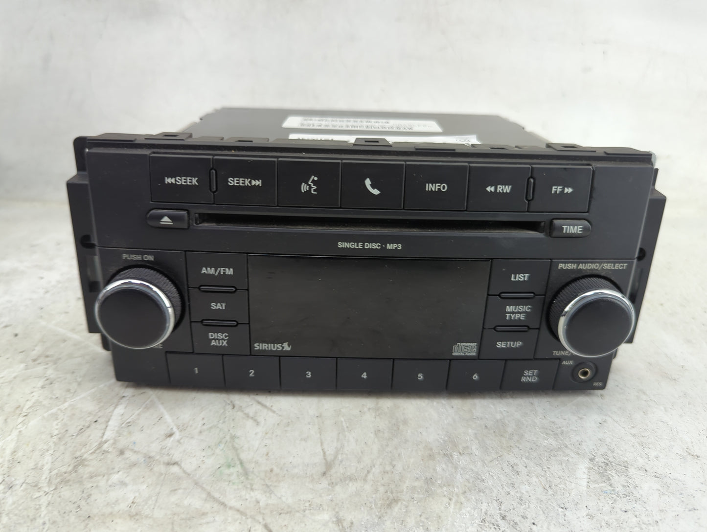 2010 Chrysler Town and Country Radio AM FM Cd Player Receiver Replacement P/N:CBA KH9TDU Fits Fits 2008 2009 2011 OEM Used A
