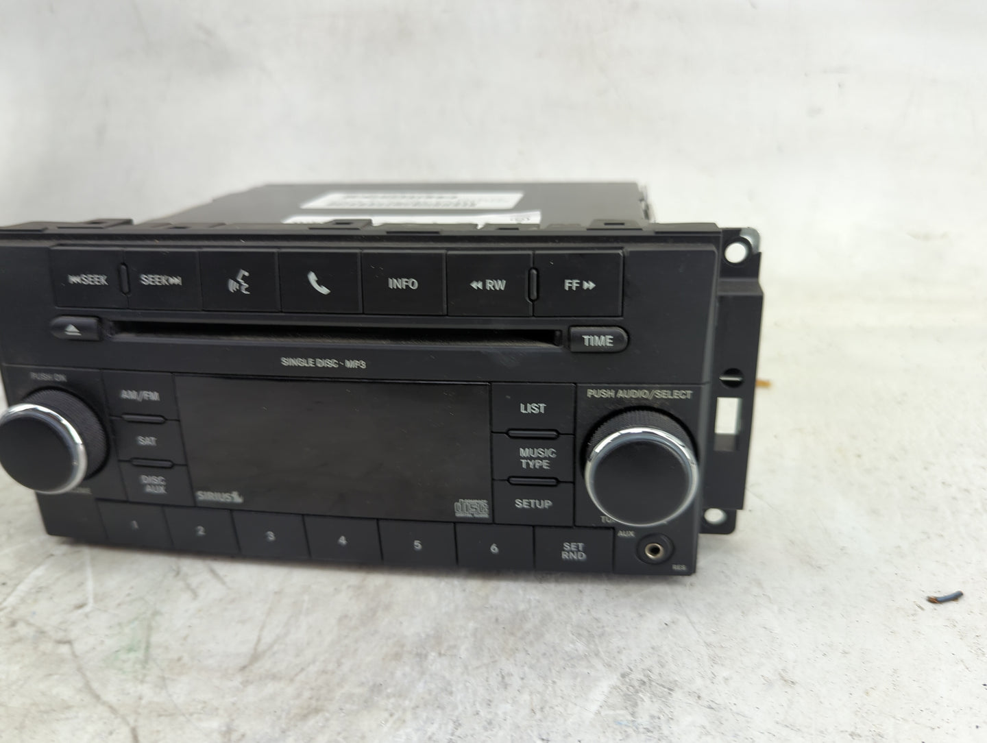 2010 Chrysler Town and Country Radio AM FM Cd Player Receiver Replacement P/N:CBA KH9TDU Fits Fits 2008 2009 2011 OEM Used A