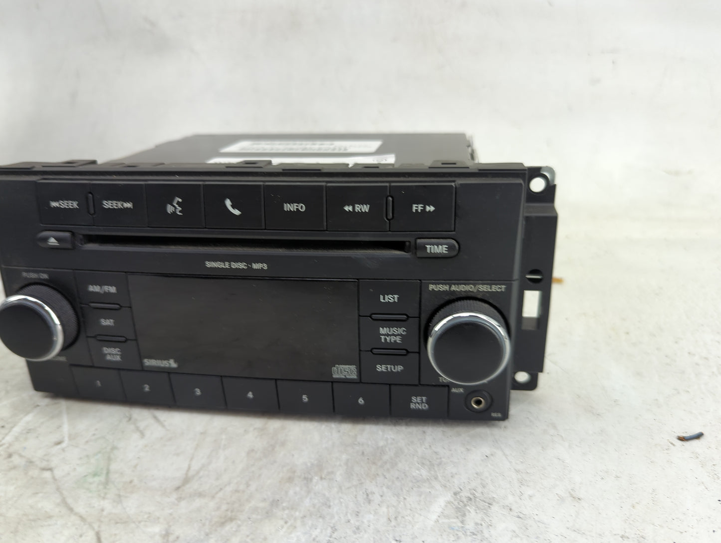 2010 Chrysler Town and Country Radio AM FM Cd Player Receiver Replacement P/N:CBA KH9TDU Fits Fits 2008 2009 2011 OEM Used A