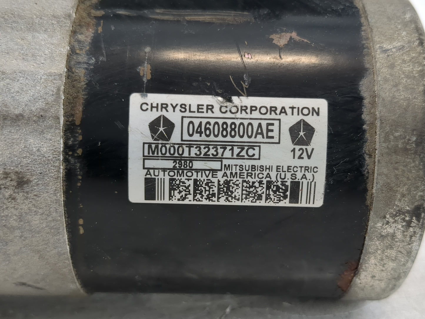 2008-2010 Chrysler Town & Country Car Starter Motor Solenoid OEM P/N:M000T32371ZC 04608800AE Fits Fits 2007 2008 2009 2010 O
