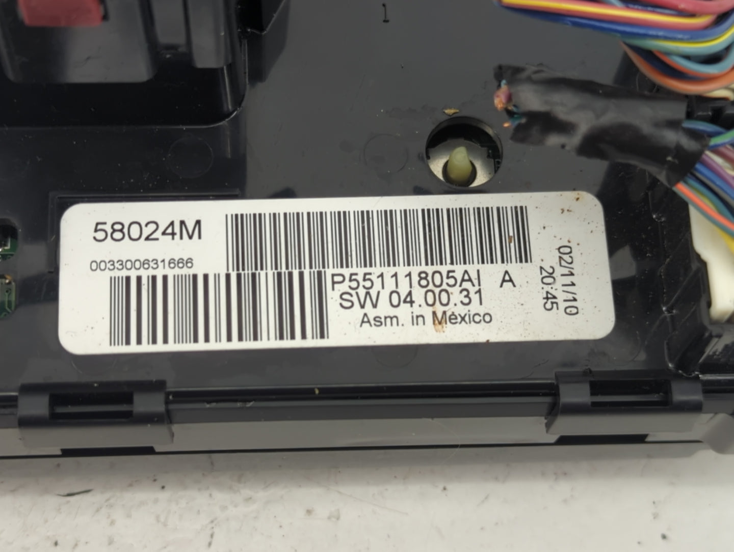 2008-2010 Chrysler Town & Country Climate Control Module Temperature AC/Heater Replacement P/N:P55111805AI Fits OEM Used Aut