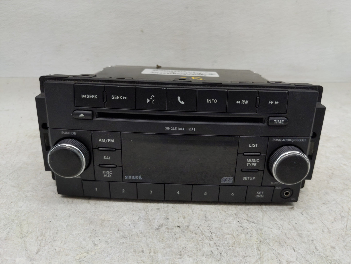 2009-2011 Chrysler Town & Country Radio AM FM Cd Player Receiver Replacement P/N:05091117AC Fits Fits 2008 2009 2010 2011 OE