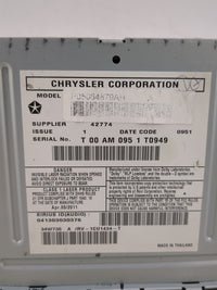 2008-2011 Chrysler Town & Country Radio AM FM Cd Player Receiver Replacement P/N:P05064679AH Fits Fits 2008 2009 2010 2011 2