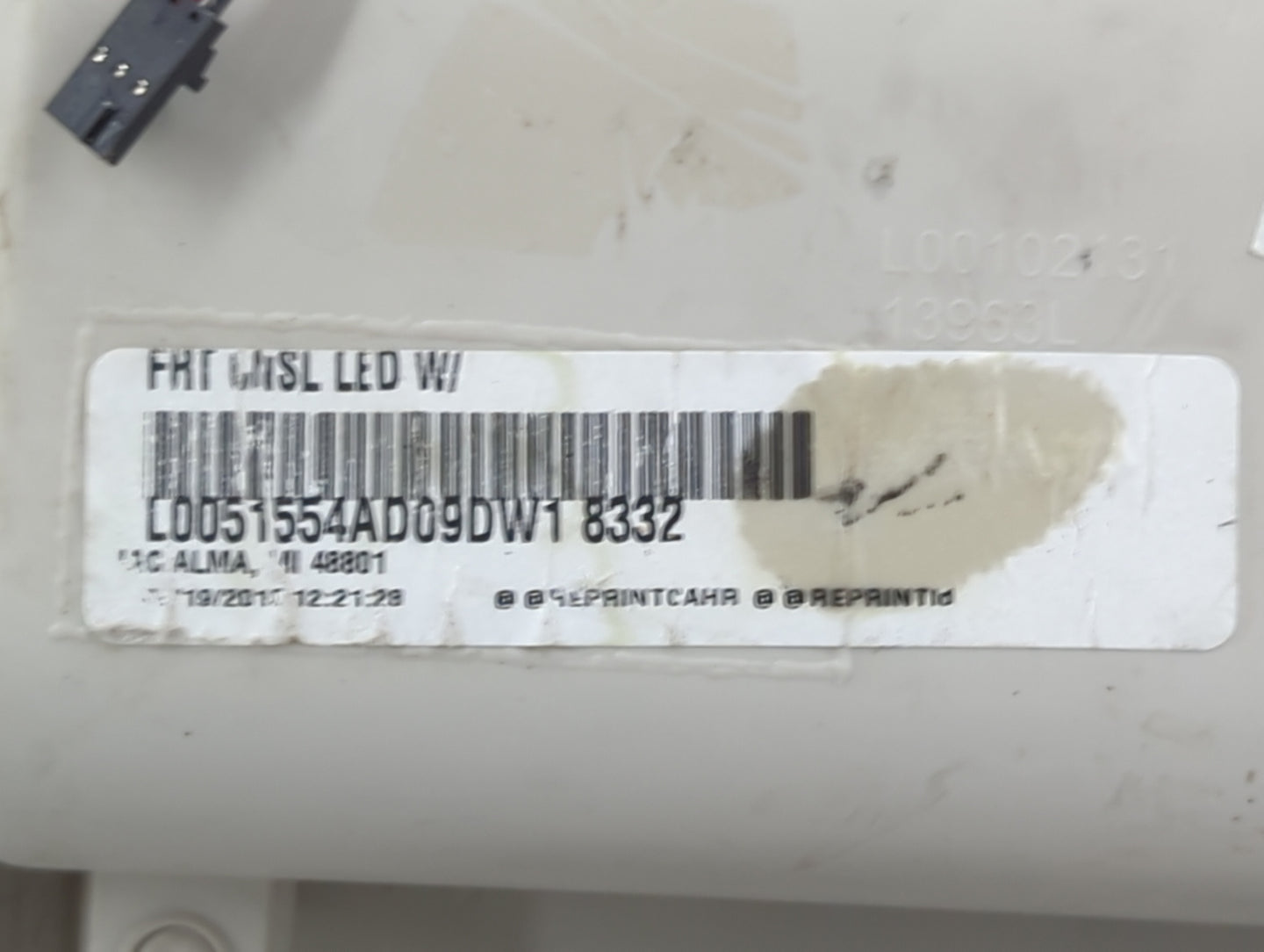 2010 Chrysler Town & Country Overhead Roof Console - Oemusedautoparts1.com