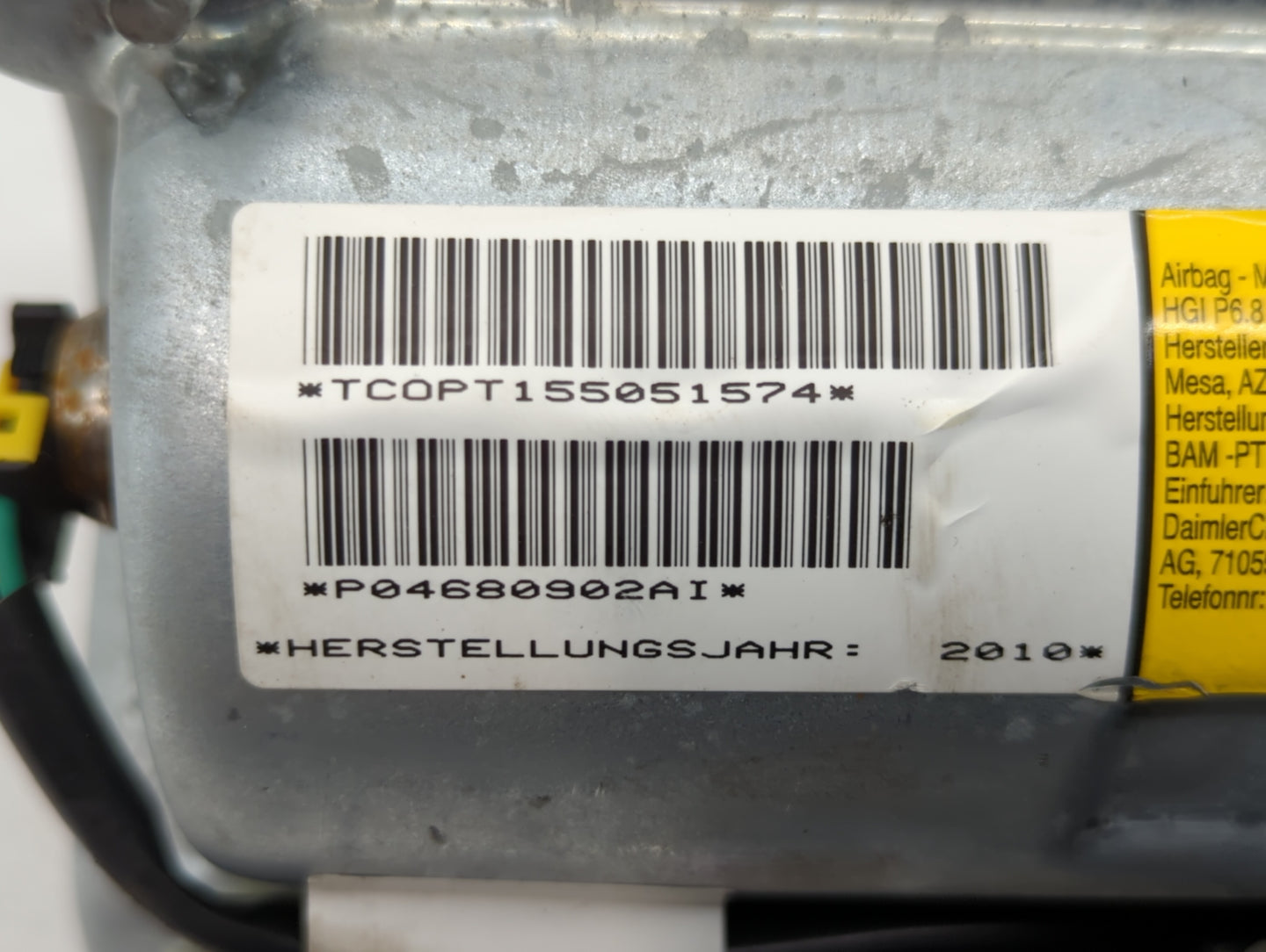 2010-2010 Chrysler Town & Country Air Bag Passenger Right Dashboard Oem - Oemusedautoparts1.com