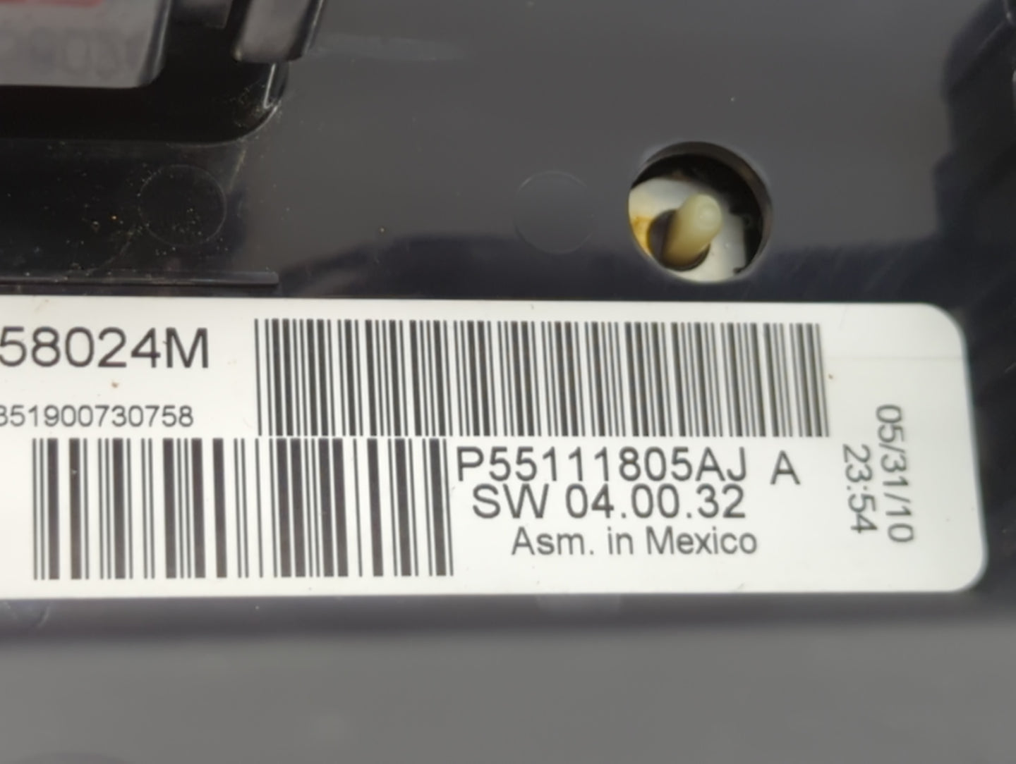 2010 Chrysler Town & Country Climate Control Module Temperature AC/Heater Replacement P/N:P55111805AJ A Fits OEM Used Auto P