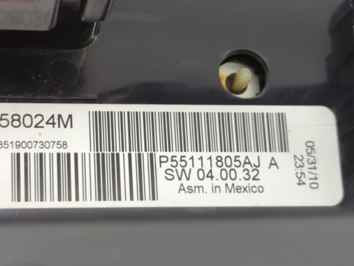 2010 Chrysler Town & Country Climate Control Module Temperature AC/Heater Replacement P/N:P55111805AJ A Fits OEM Used Auto P