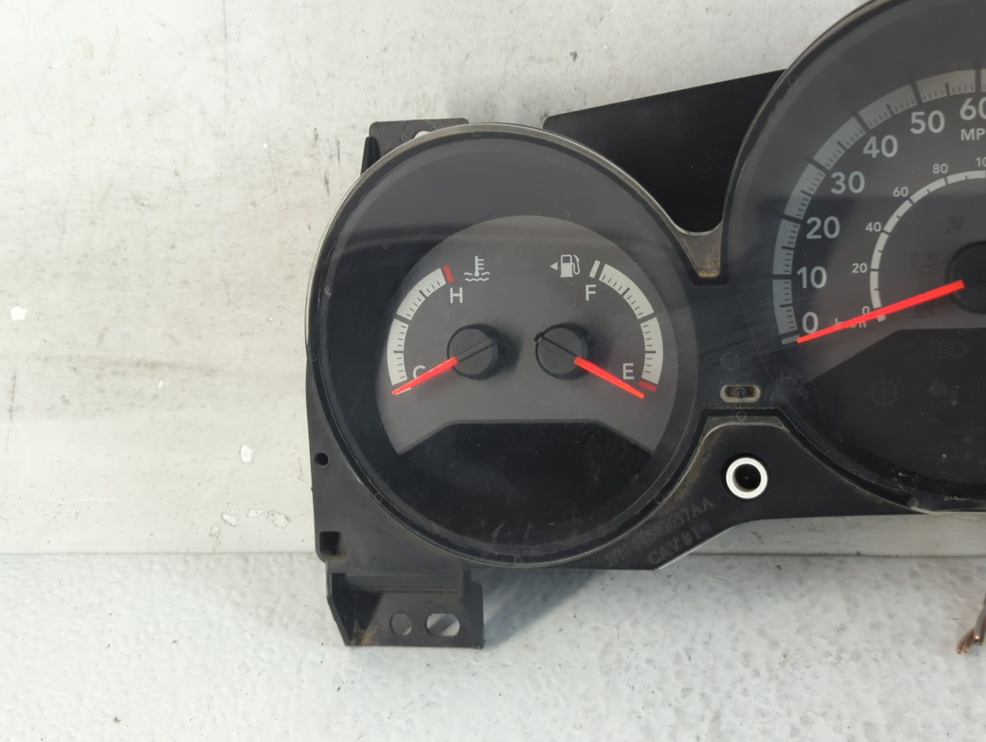 2010 Dodge Avenger Instrument Cluster Speedometer Gauges P/N:P05172731AC Fits OEM Used Auto Parts - Oemusedautoparts1.com