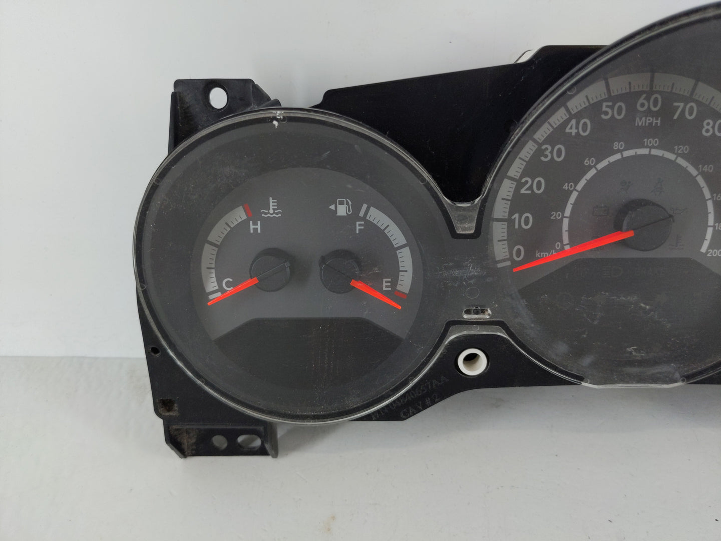 2010 Dodge Avenger Instrument Cluster Speedometer Gauges P/N:P05172731AD Fits OEM Used Auto Parts - Oemusedautoparts1.com