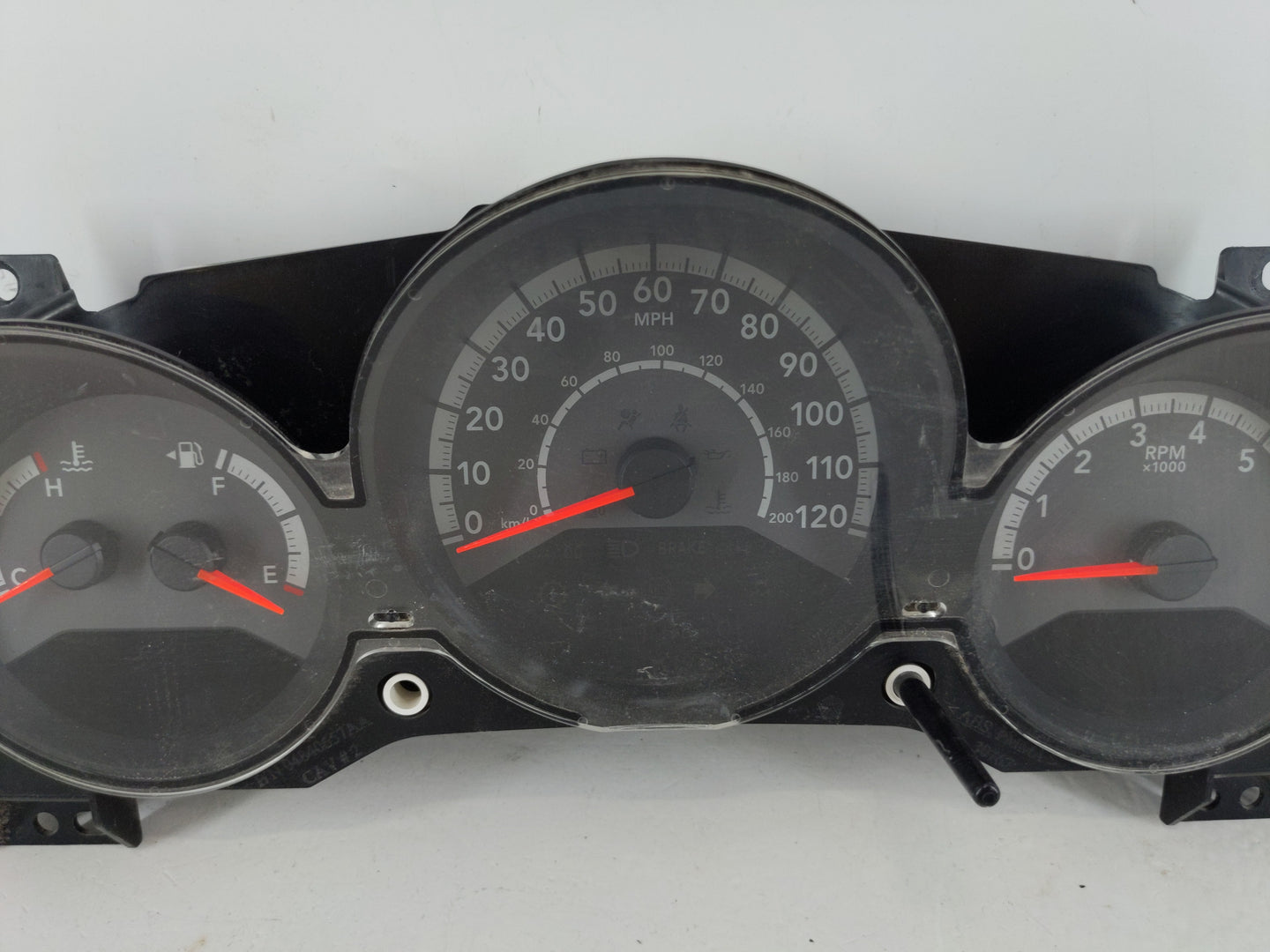 2010 Dodge Avenger Instrument Cluster Speedometer Gauges P/N:P05172731AD Fits OEM Used Auto Parts - Oemusedautoparts1.com