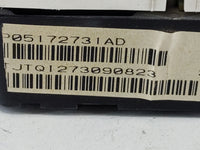 2010 Dodge Avenger Instrument Cluster Speedometer Gauges P/N:P05172731AD Fits OEM Used Auto Parts - Oemusedautoparts1.com