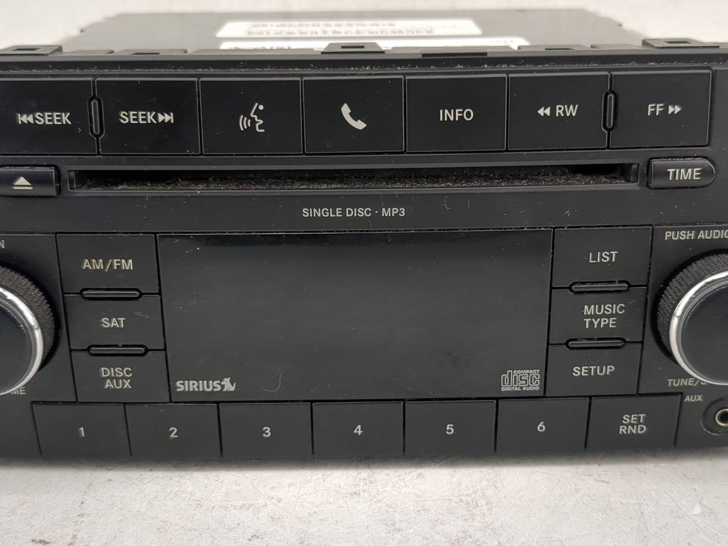 2008-2010 Dodge Avenger Radio AM FM Cd Player Receiver Replacement P/N:P05091115AC Fits Fits 2007 2008 2009 2010 OEM Used Au