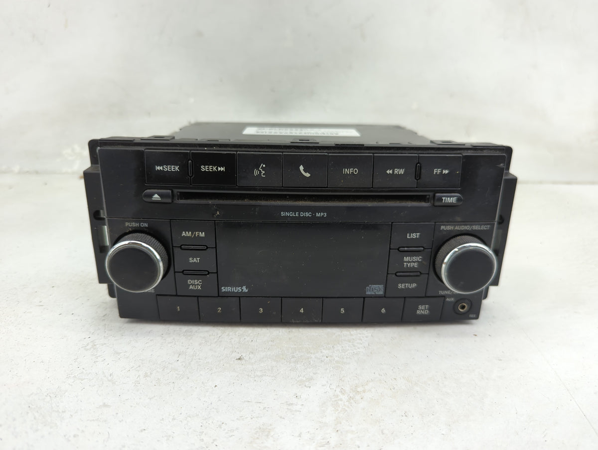 2009-2010 Dodge Avenger Radio AM FM Cd Player Receiver Replacement P/N:P05091115AC Fits Fits 2008 2009 2010 OEM Used Auto Pa