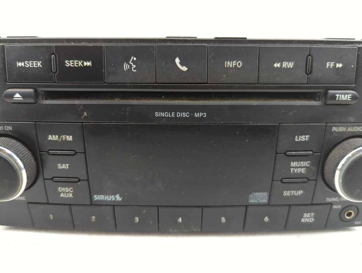 2009-2010 Dodge Avenger Radio AM FM Cd Player Receiver Replacement P/N:P05091115AC Fits Fits 2008 2009 2010 OEM Used Auto Pa