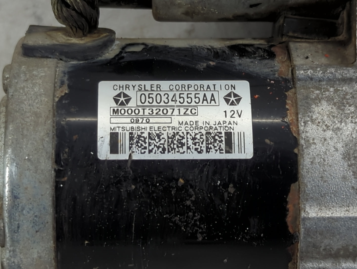 2008-2010 Dodge Avenger Car Starter Motor Solenoid OEM P/N:05034555AA Fits OEM Used Auto Parts - Oemusedautoparts1.com