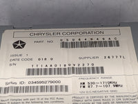 2010 Dodge Avenger Tuner Satellite Receiver 05064949ac - Oemusedautoparts1.com