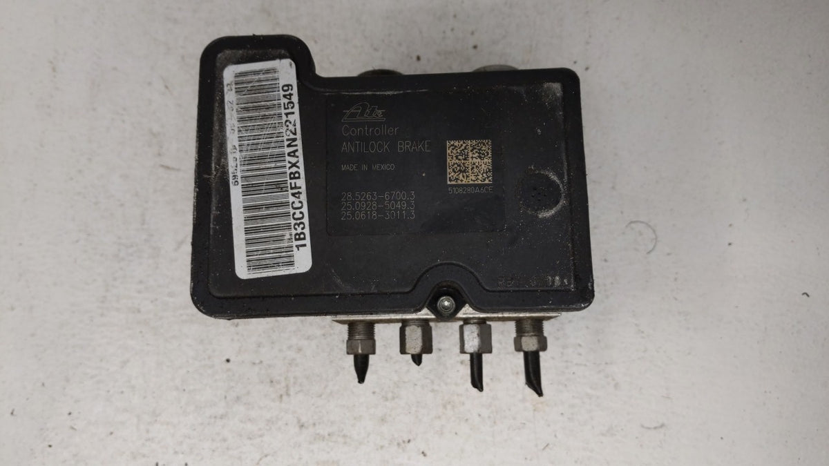 2010 Dodge Avenger Anti-Lock Brake ABS Pump Module Actuator OEM P/N:P68050120AA Fits OEM Used Auto Parts - Oemusedautoparts1