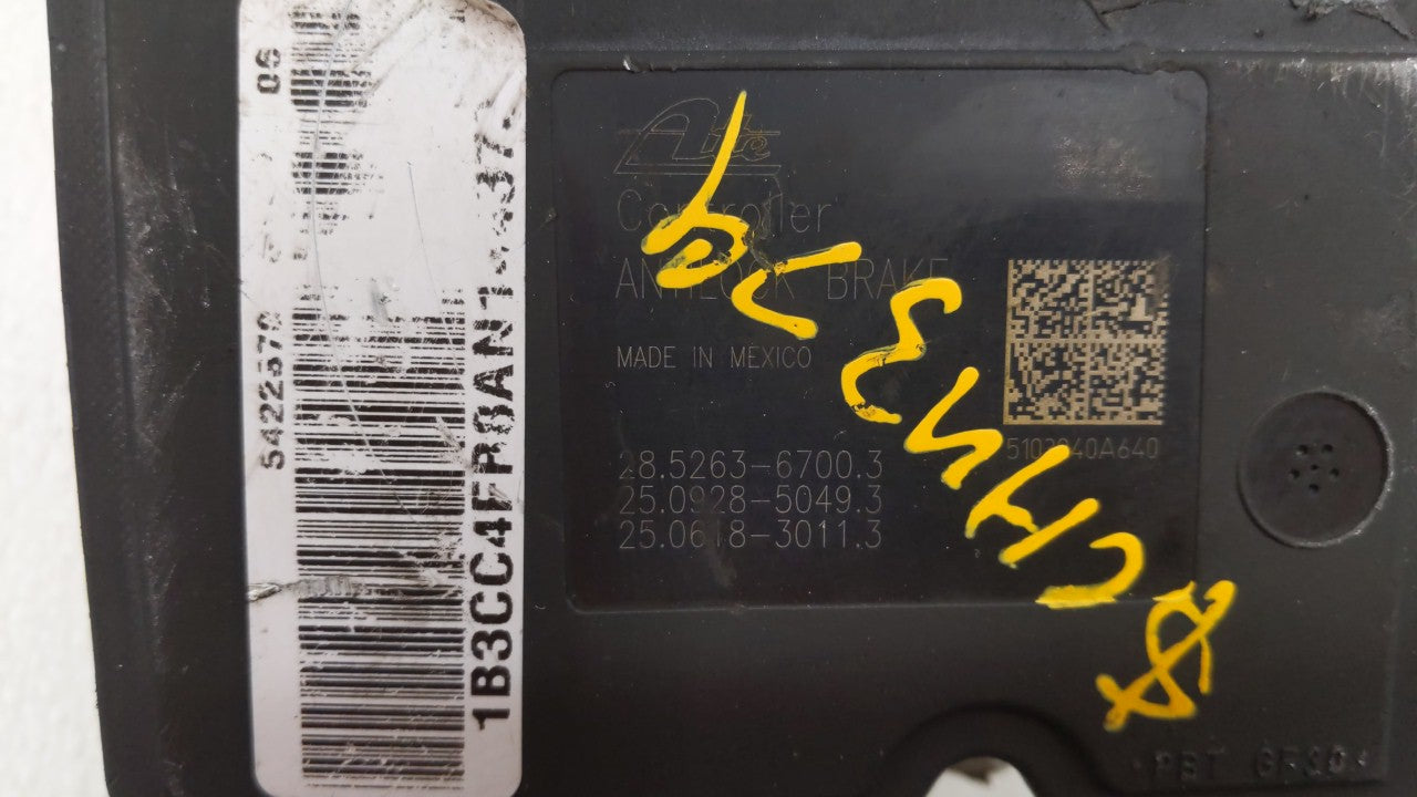 2010 Dodge Avenger ABS Pump Control Module Replacement P/N:P68050120AA Fits OEM Used Auto Parts - Oemusedautoparts1.com