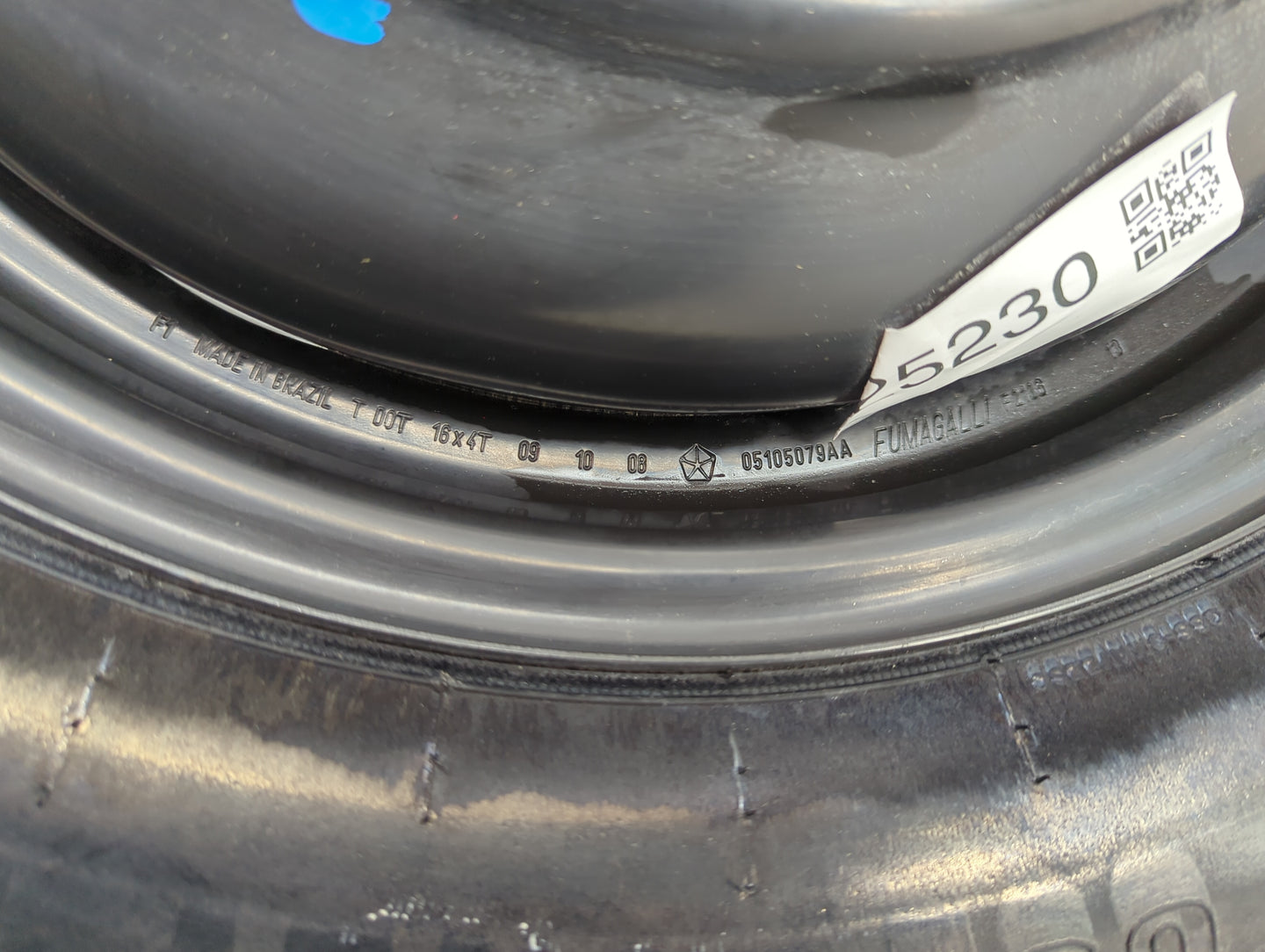 2008-2014 Dodge Avenger Spare Donut Tire Wheel Rim Oem - Oemusedautoparts1.com