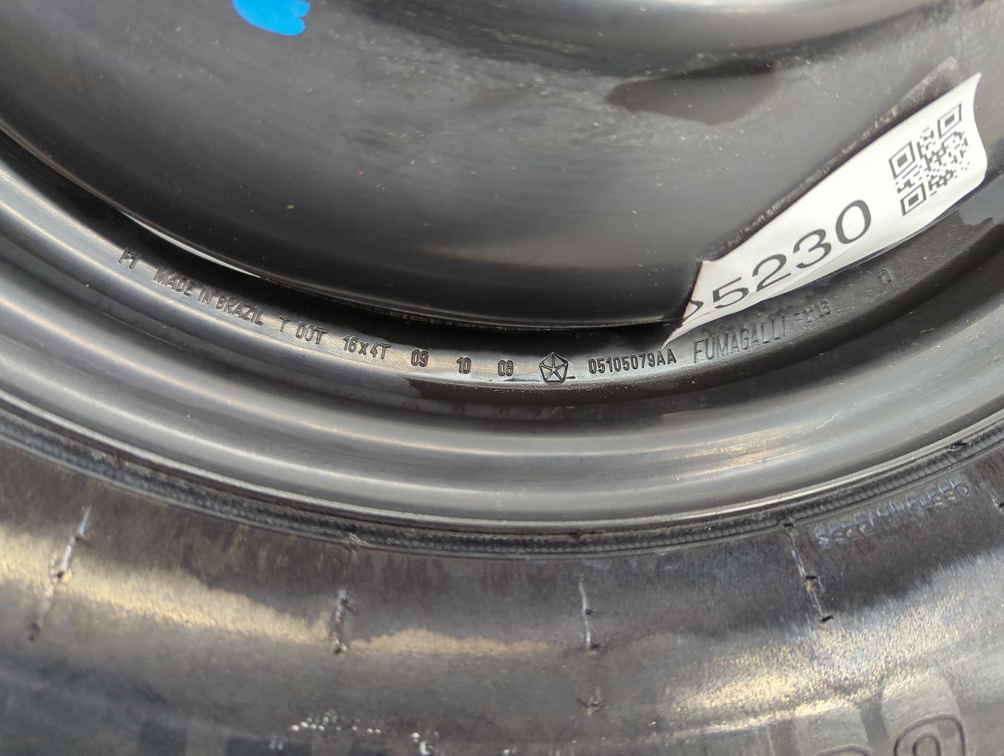 2008-2014 Dodge Avenger Spare Donut Tire Wheel Rim Oem - Oemusedautoparts1.com