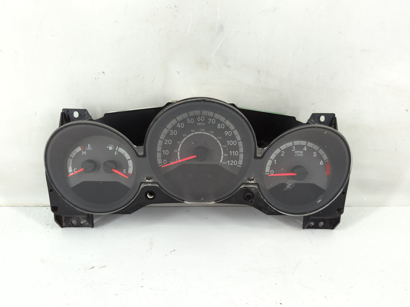 2010 Dodge Caliber Instrument Cluster Speedometer Gauges P/N:1JW591X9AB Fits OEM Used Auto Parts - Oemusedautoparts1.com