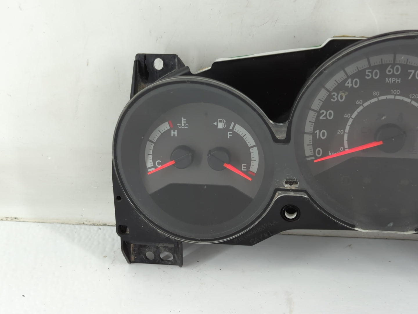 2010 Dodge Caliber Instrument Cluster Speedometer Gauges P/N:1JW591X9AB Fits OEM Used Auto Parts - Oemusedautoparts1.com