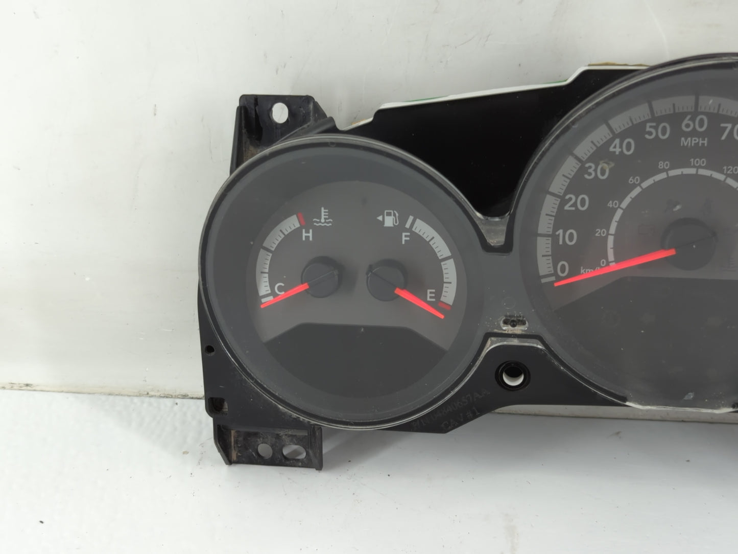 2010 Dodge Caliber Instrument Cluster Speedometer Gauges P/N:1JW591X9AB Fits OEM Used Auto Parts - Oemusedautoparts1.com