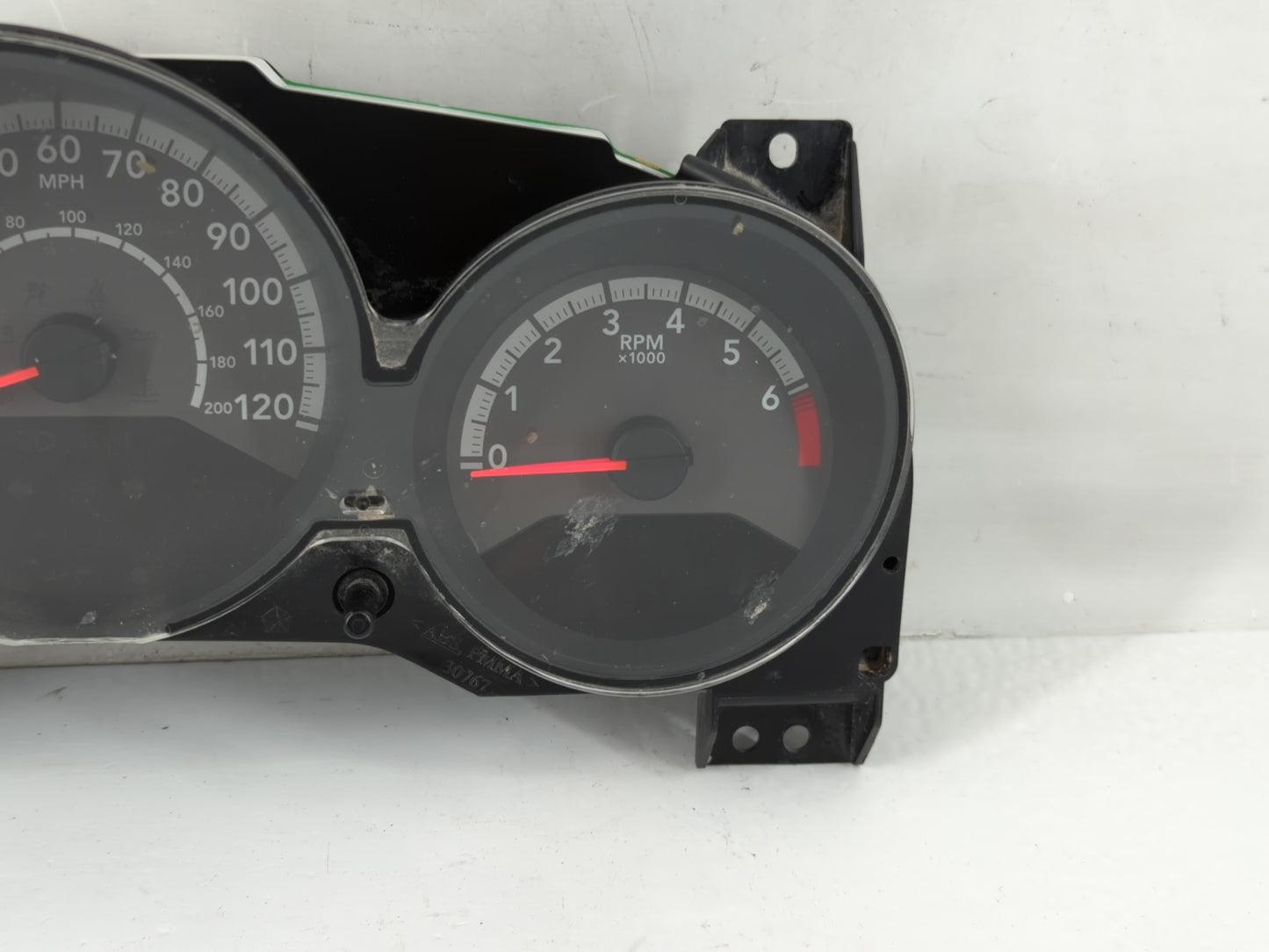 2010 Dodge Caliber Instrument Cluster Speedometer Gauges P/N:1JW591X9AB Fits OEM Used Auto Parts - Oemusedautoparts1.com