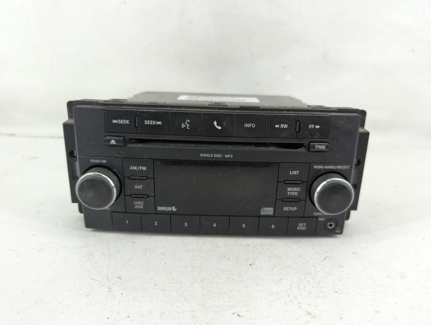 2010 Dodge Caliber Radio AM FM Cd Player Receiver Replacement P/N:P05091115AC Fits OEM Used Auto Parts - Oemusedautoparts1.c