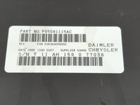 2010 Dodge Caliber Radio AM FM Cd Player Receiver Replacement P/N:P05091115AC Fits OEM Used Auto Parts - Oemusedautoparts1.c