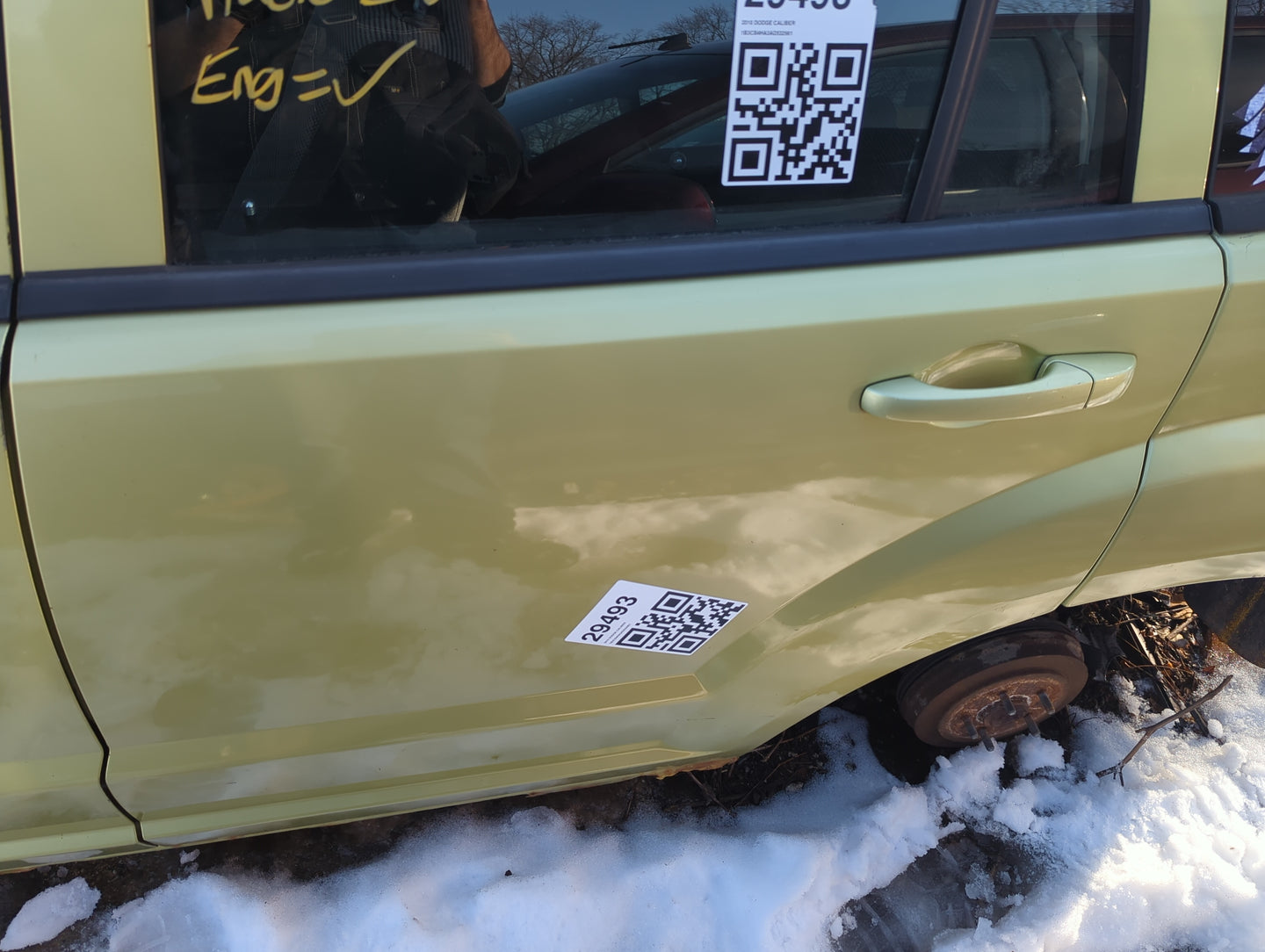 2007-2010 Dodge Caliber Driver Rear Door Oem 1272574 - Oemusedautoparts1.com