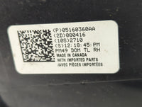 2008-2012 Dodge Caliber Tail Light Assembly Passenger Right OEM P/N:05160360AA Fits Fits 2008 2009 2010 2011 2012 OEM Used A