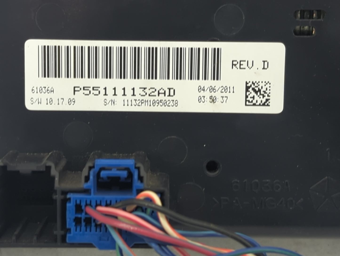 2010 Dodge Caliber Climate Control Module Temperature AC/Heater Replacement P/N:P55111132AD Fits OEM Used Auto Parts - Oemus