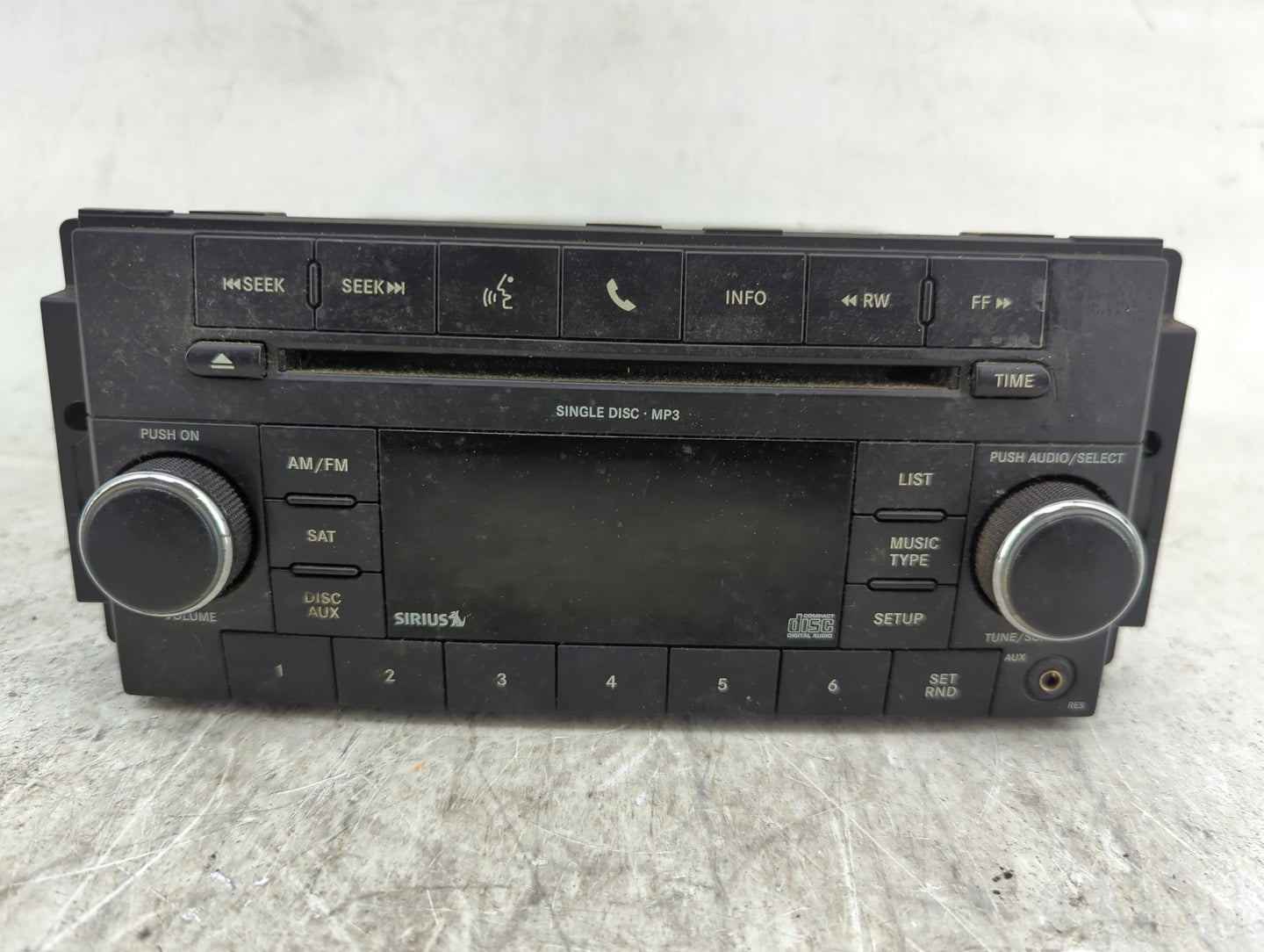 2010 Dodge Caliber Radio AM FM Cd Player Receiver Replacement P/N:CBA KL5ILC SPNA2C533336932, A2C53385003 Fits OEM Used Auto