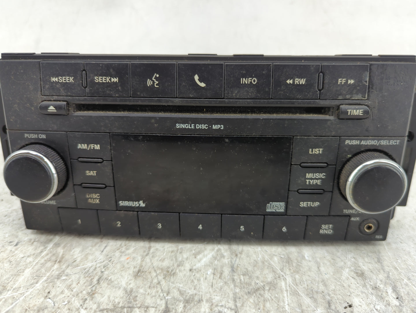 2010 Dodge Caliber Radio AM FM Cd Player Receiver Replacement P/N:CBA KL5ILC SPNA2C533336932, A2C53385003 Fits OEM Used Auto