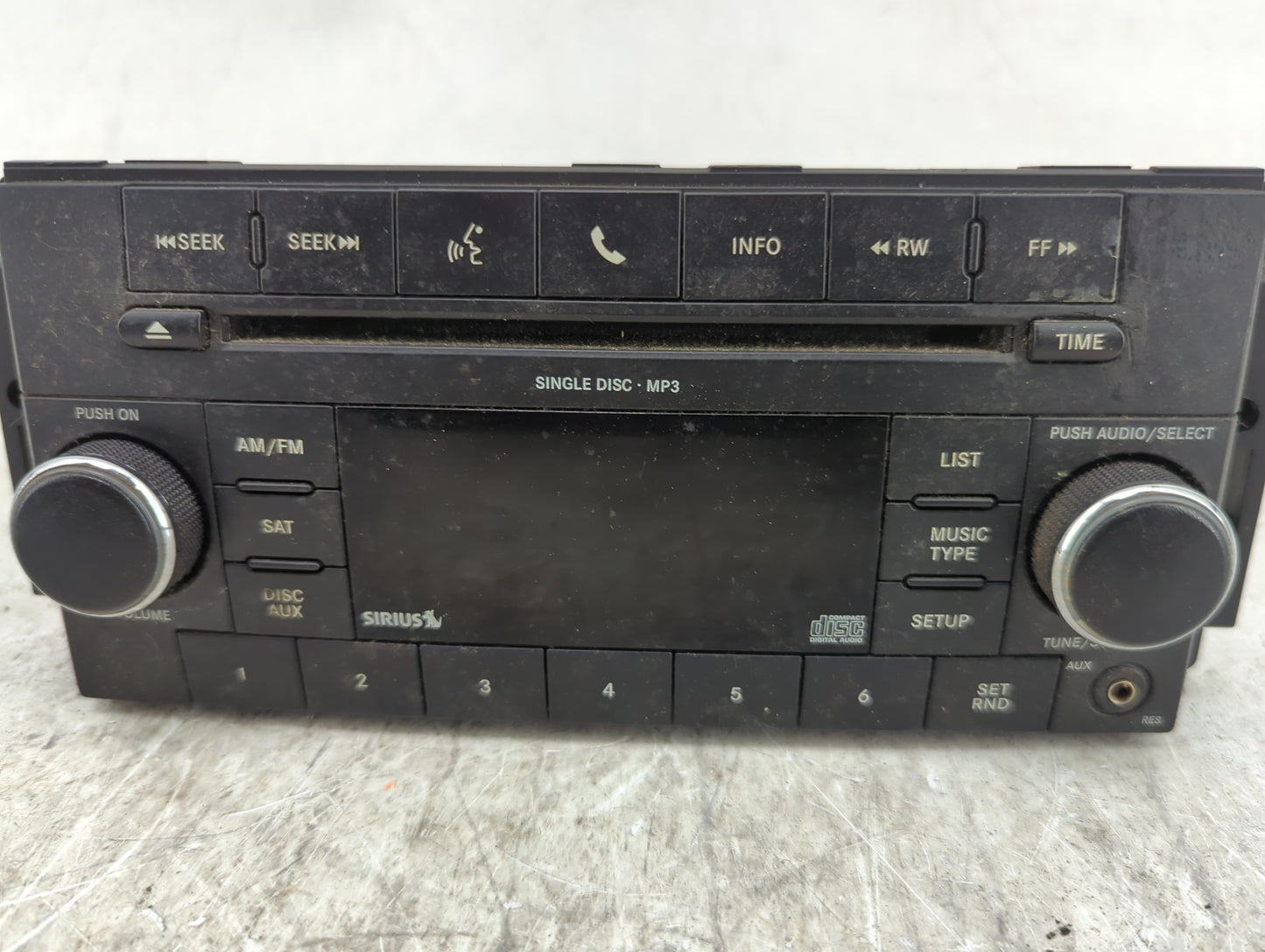 2010 Dodge Caliber Radio AM FM Cd Player Receiver Replacement P/N:CBA KL5ILC SPNA2C533336932, A2C53385003 Fits OEM Used Auto