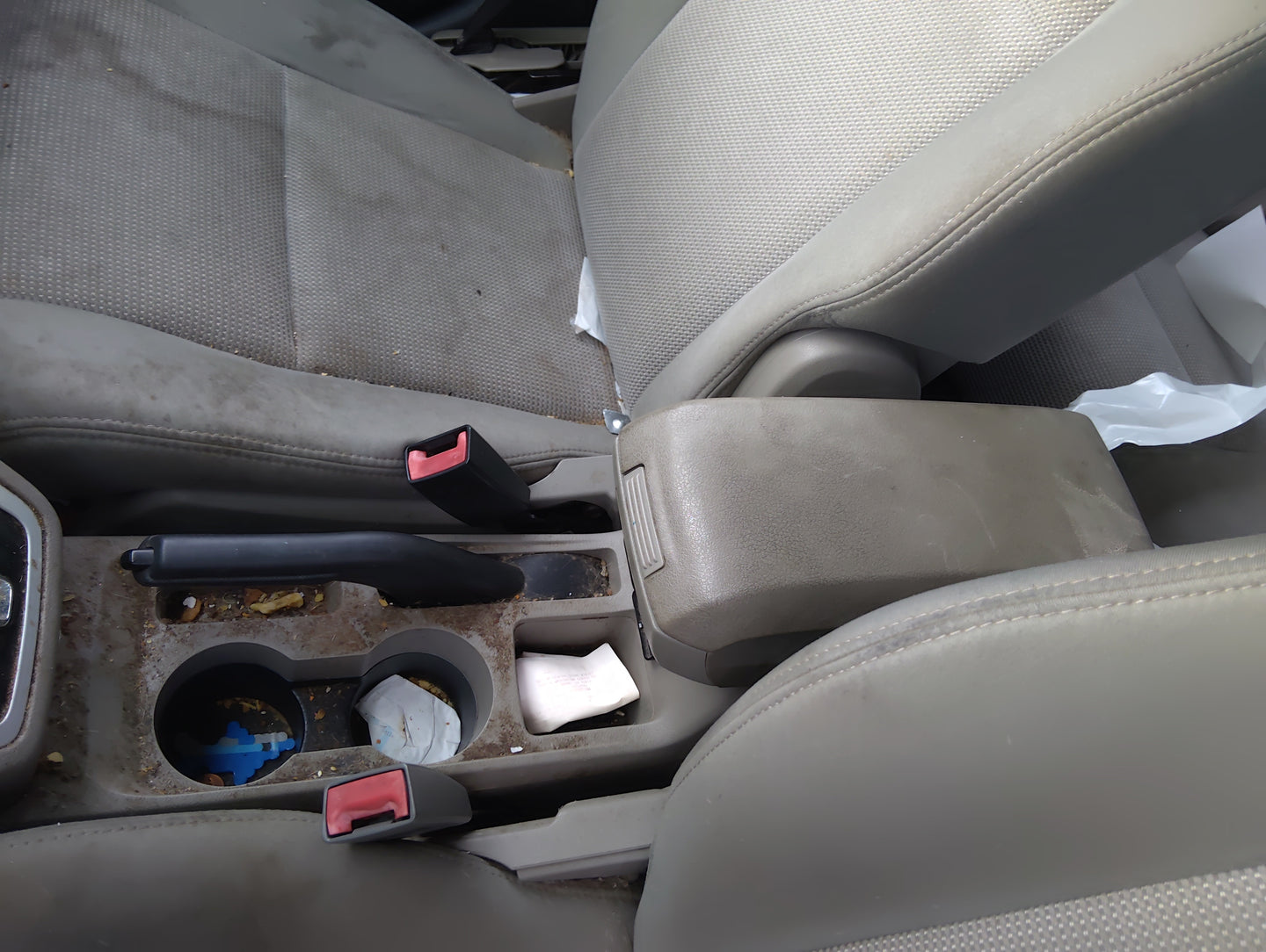 2010-2012 Dodge Caliber Center Floor Console Fits Fits 2010 2011 2012 OEM Used Auto Parts - Oemusedautoparts1.com