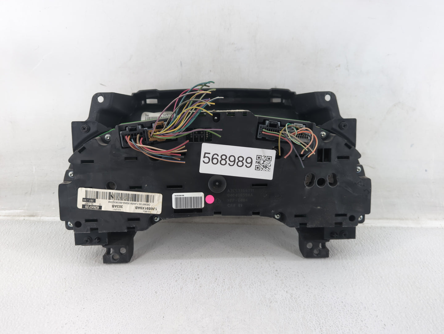 2010 Dodge Caliber Instrument Cluster Speedometer Gauges P/N:P68036303AB 303AB 0400 Fits OEM Used Auto Parts - Oemusedautopa