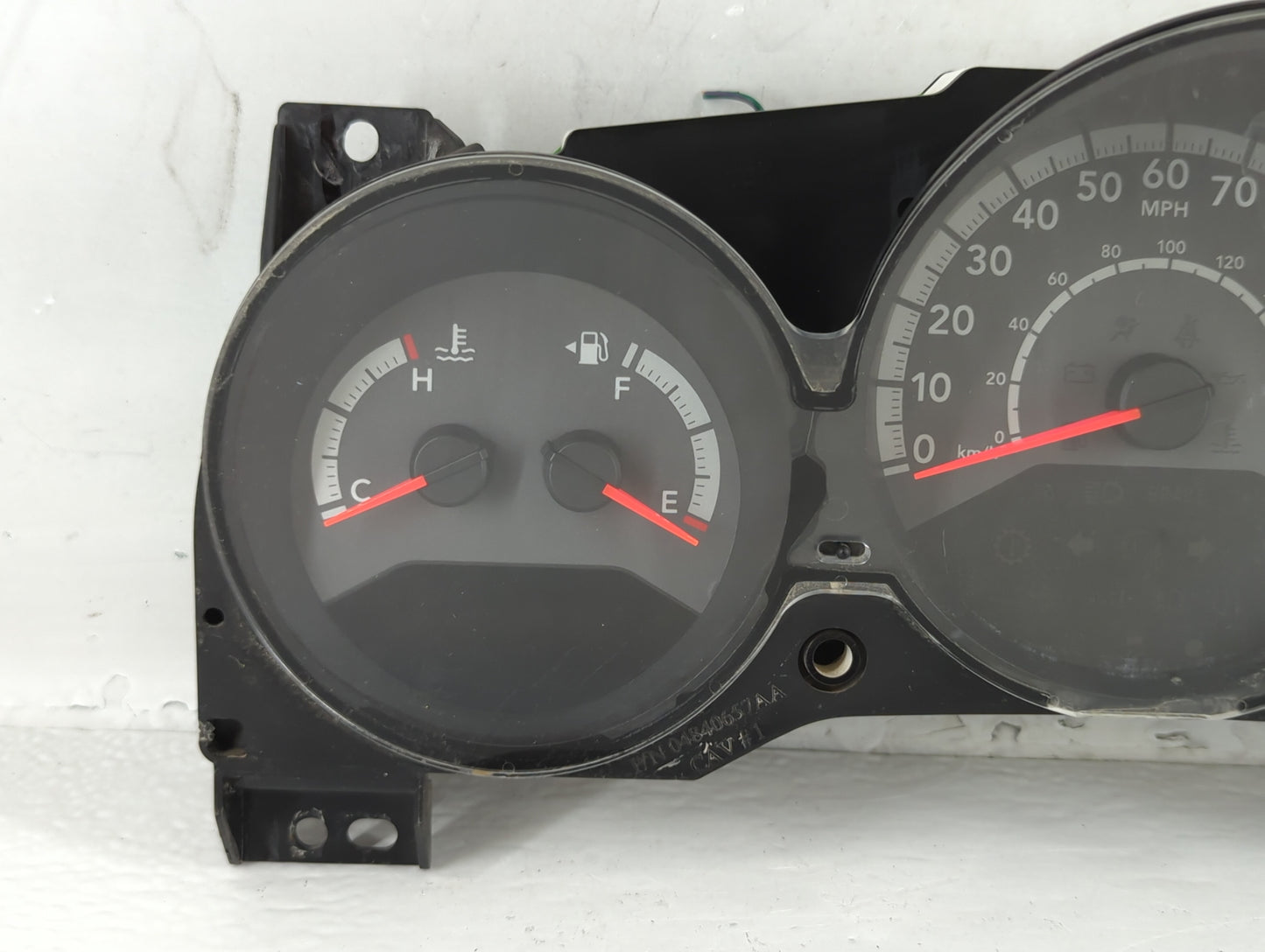 2010 Dodge Caliber Instrument Cluster Speedometer Gauges P/N:P68036303AB Fits OEM Used Auto Parts - Oemusedautoparts1.com