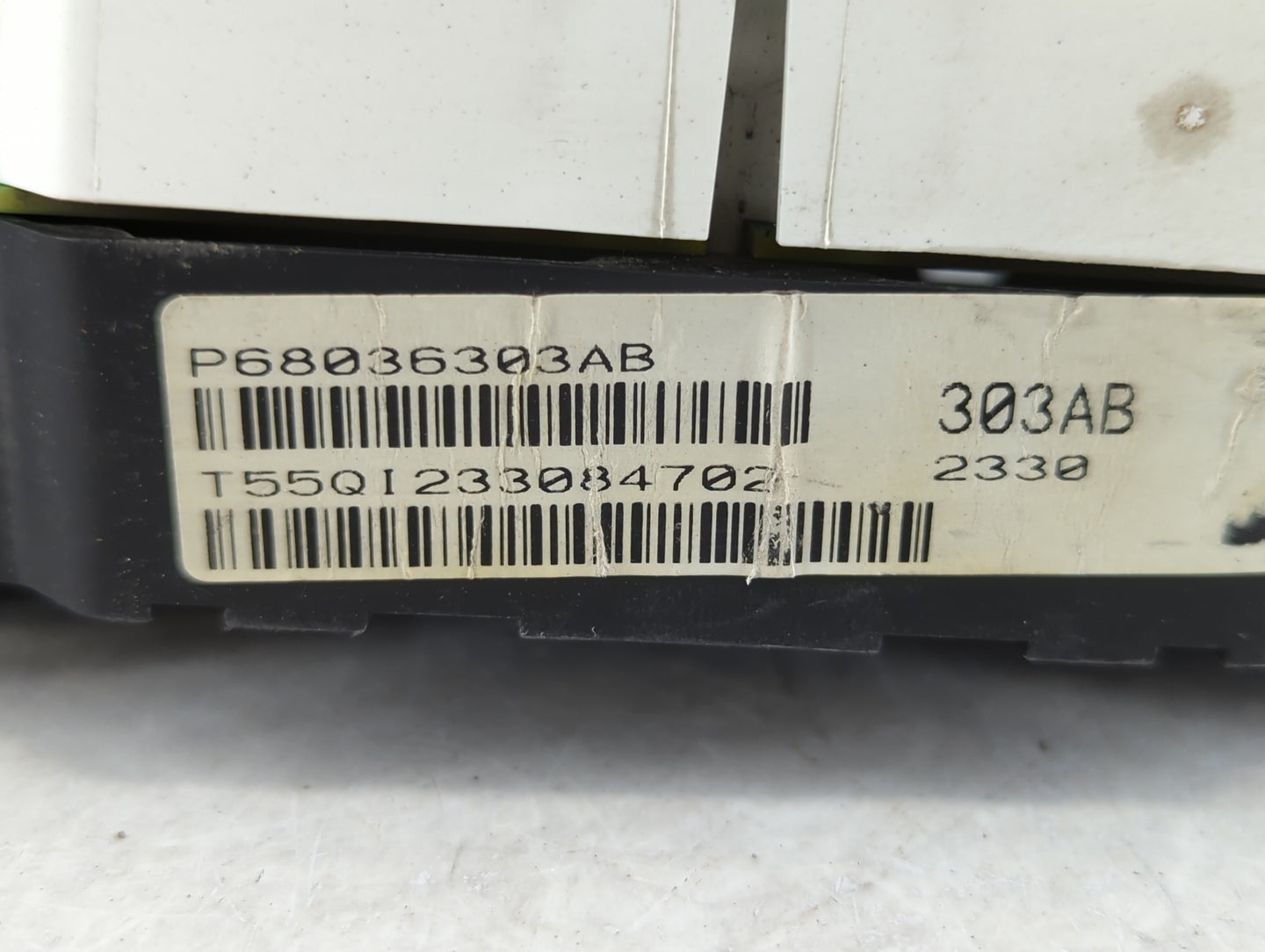 2010 Dodge Caliber Instrument Cluster Speedometer Gauges P/N:P68036303AB Fits OEM Used Auto Parts - Oemusedautoparts1.com