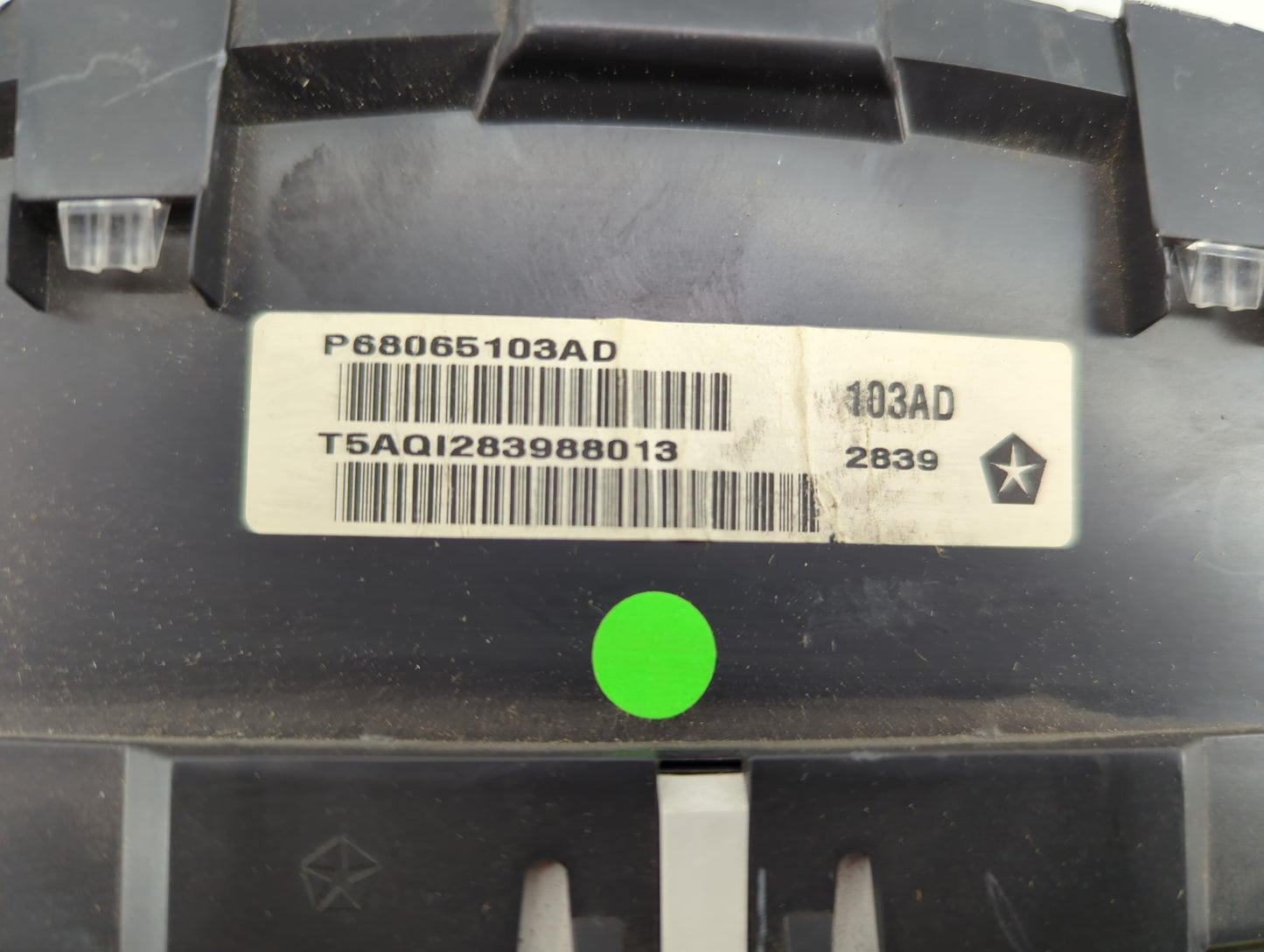 2010 Dodge Caravan Instrument Cluster Speedometer Gauges Miles:100K Fits OEM Used Auto Parts - Oemusedautoparts1.com