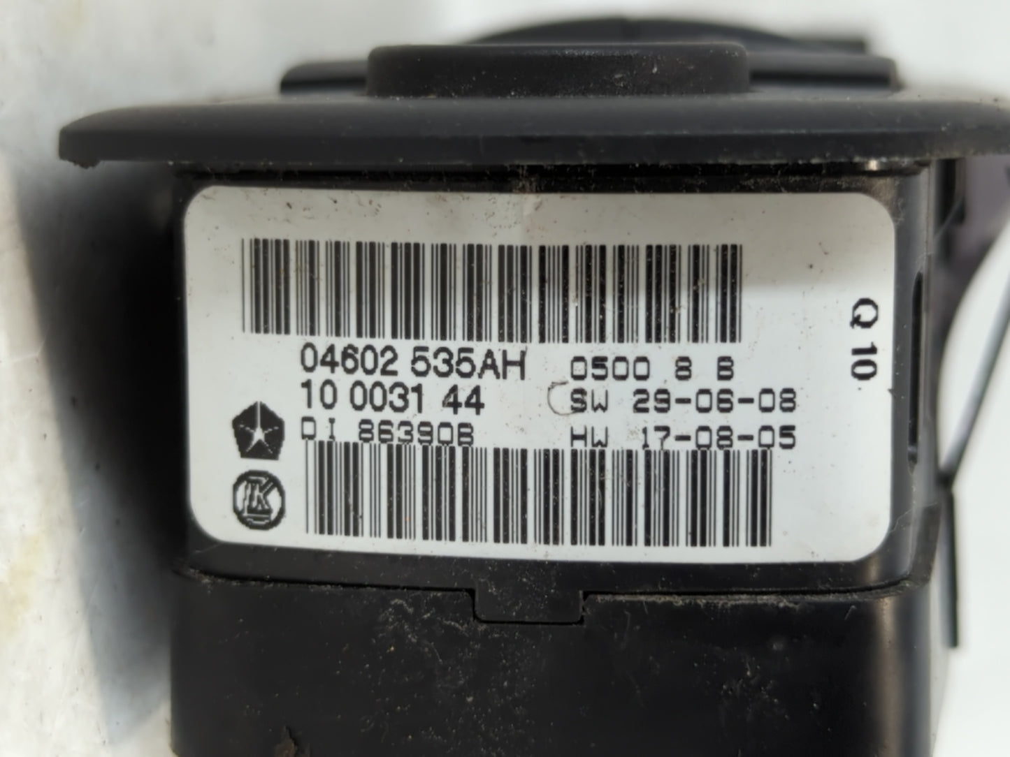 2010 Dodge Caravan Master Power Window Switch Replacement Driver Side Left P/N:04602535AH Fits Fits 2008 2009 2011 OEM Used 