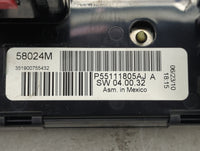 2010 Dodge Caravan Climate Control Module Temperature AC/Heater Replacement P/N:55111805AJ Fits Fits 2008 2009 OEM Used Auto