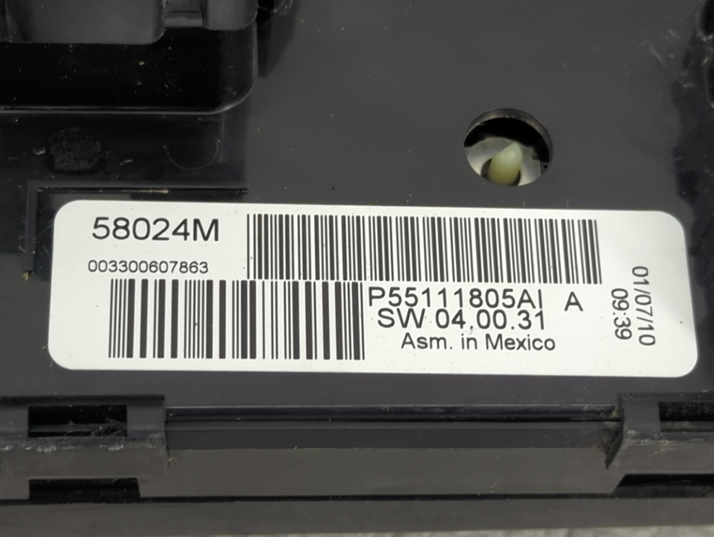 2010 Dodge Caravan Climate Control Module Temperature AC/Heater Replacement P/N:P55111805AI 58024M Fits Fits 2008 2009 OEM U