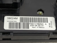 2010 Dodge Caravan Climate Control Module Temperature AC/Heater Replacement P/N:P55111805AI 58024M Fits Fits 2008 2009 OEM U
