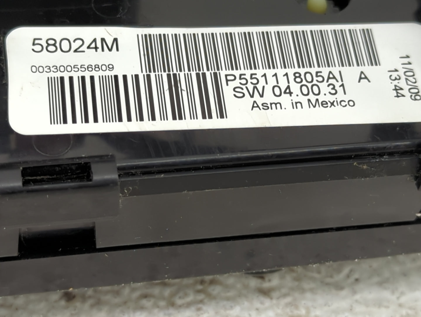 2010 Dodge Caravan Climate Control Module Temperature AC/Heater Replacement P/N:P55111805AI 58024M Fits Fits 2008 2009 OEM U