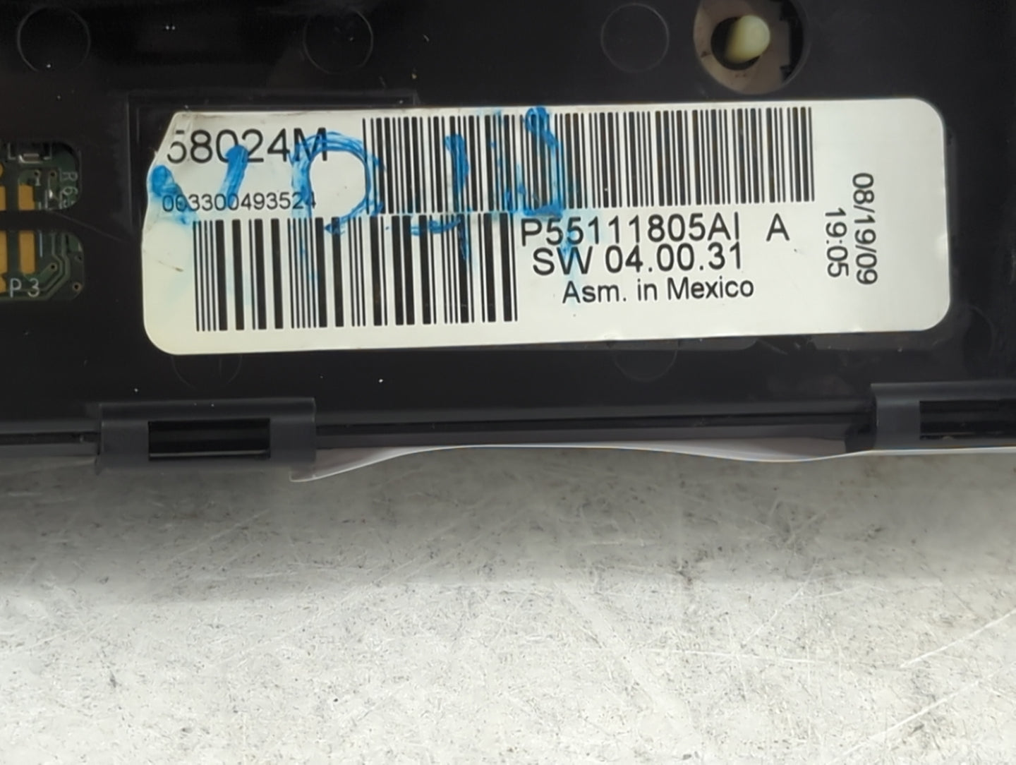 2010 Dodge Caravan Climate Control Module Temperature AC/Heater Replacement P/N:P55111805AI Fits Fits 2008 2009 2011 OEM Use