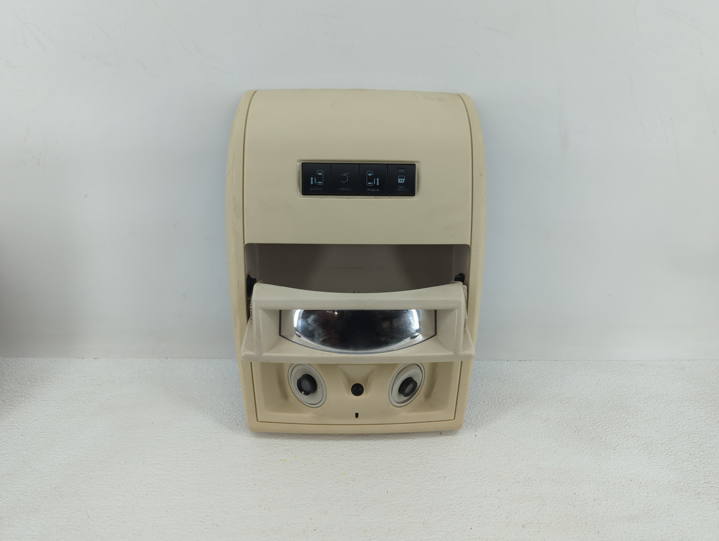 2010 Dodge Caravan Overhead Roof Console Light Beige - Oemusedautoparts1.com