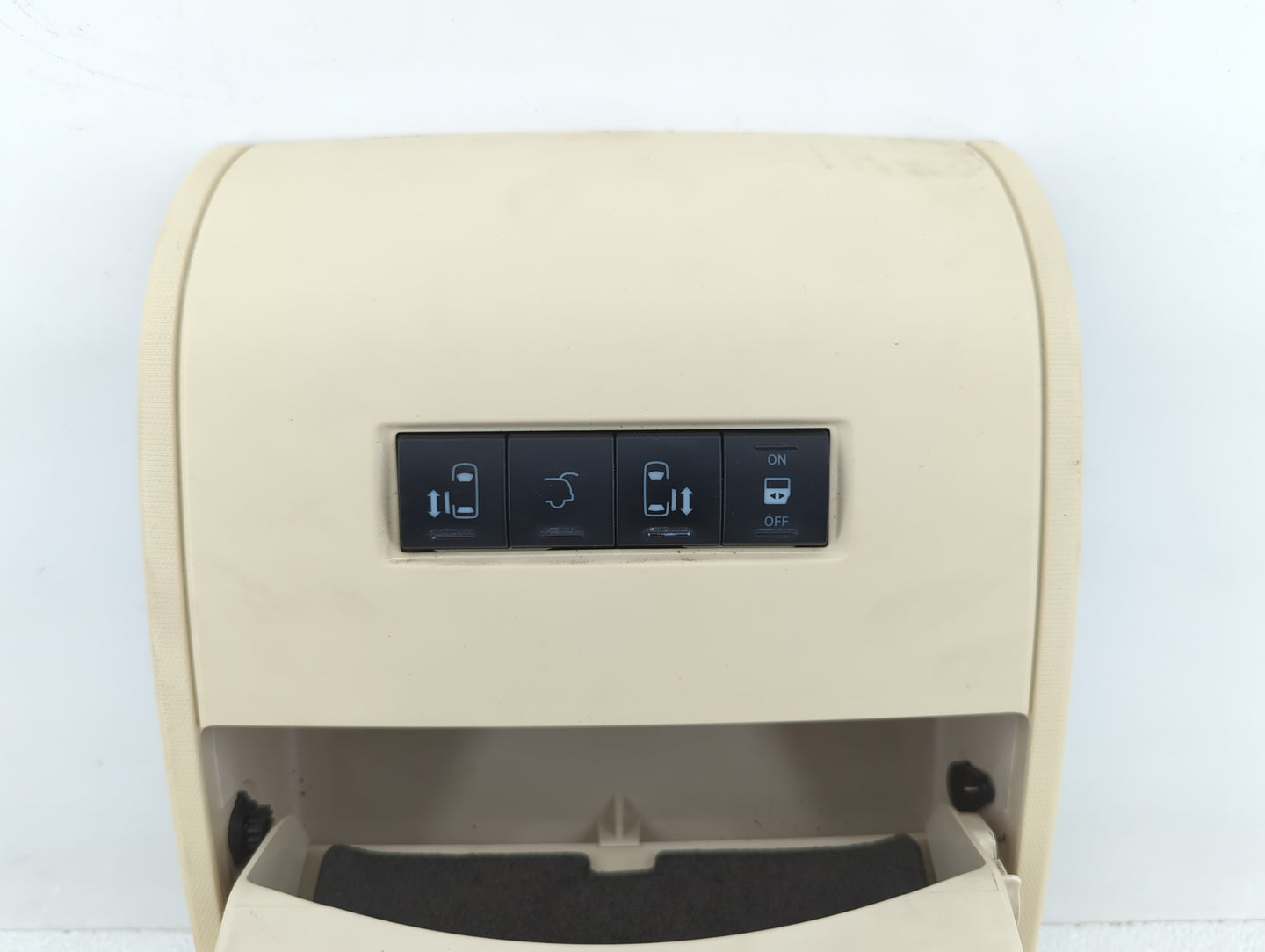 2010 Dodge Caravan Overhead Roof Console Light Beige - Oemusedautoparts1.com