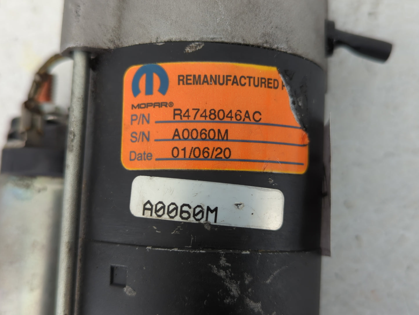 2006-2007 Dodge Caravan Car Starter Motor Solenoid OEM P/N:R4748046AC Fits Fits 2006 2007 2008 2009 2010 OEM Used Auto Parts